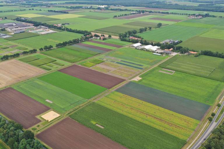 Landerijen vanuit de lucht